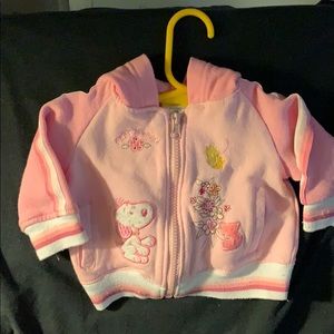 3-6 M Infant Pink Hoodie